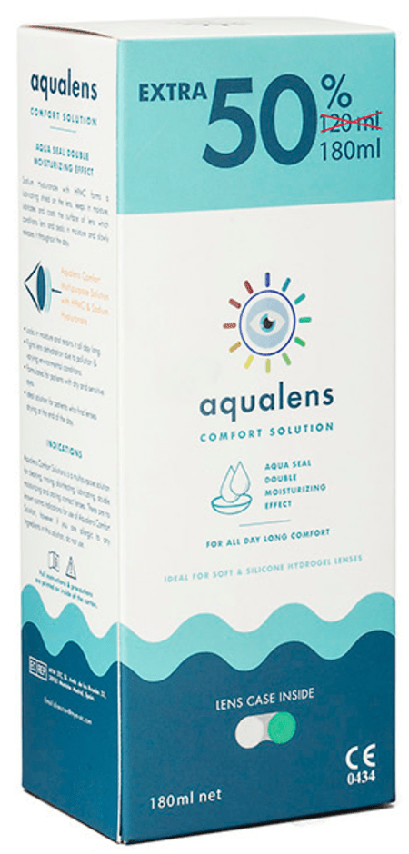 Aqualens Comfort Contact Lens Solution 180 Ml
