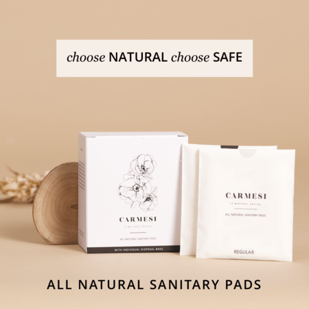 Carmesi All Natural Sanitary Pads - Regular (10 Pads)