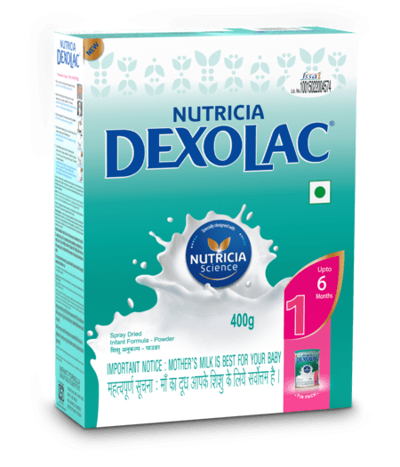Dexolac Stage 1 Infant Formula (upto 6 Months) Refill - 400gm