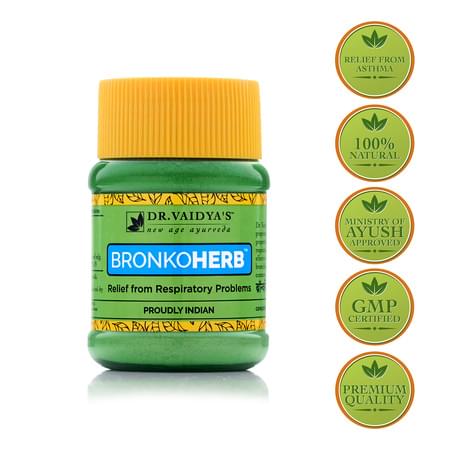 Dr. Vaidya's Bronkoherb Powder Pack Of 2 (100 Gms) (medicines For Breathing Problems)