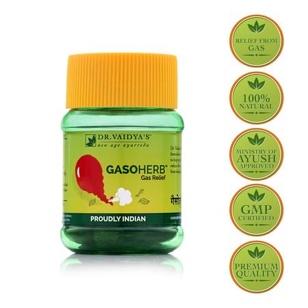 Dr. Vaidya's Gasoherb Pills Pack Of 2 (60 Pills) (medicines For Gas Problems)
