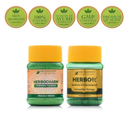 Dr. Vaidya's - Skin Care Pack - (herbo Charm 100 Gms And Herofit 30 Capsules) (skin Care)