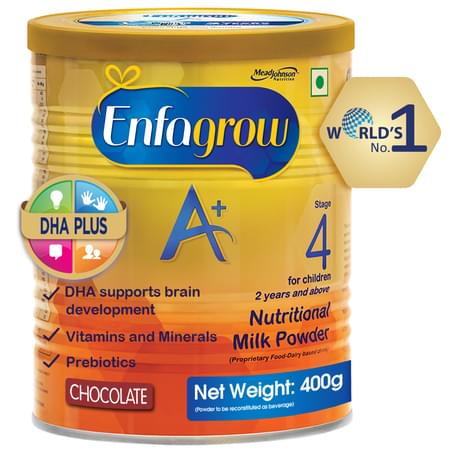 Enfagrow A+ Stage 4: Nutritional Milk Powder (2 Years And Above) Chocolate - 400g Tin