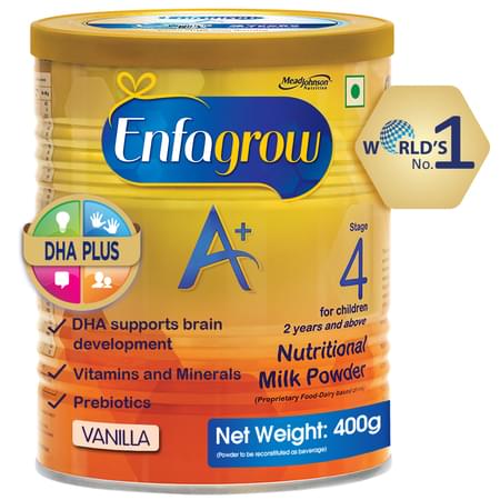Enfagrow A+ Stage 4: Nutritional Milk Powder (2 Years And Above) Vanilla - 400g Tin