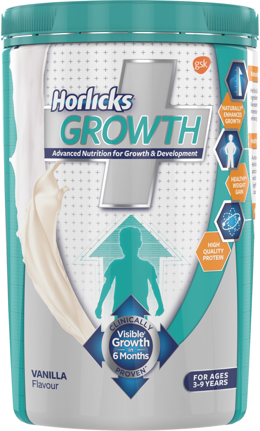 Horlicks Growth Plus – Health & Nutrition Drink (vanilla Flavor) 400gm Pet Jar