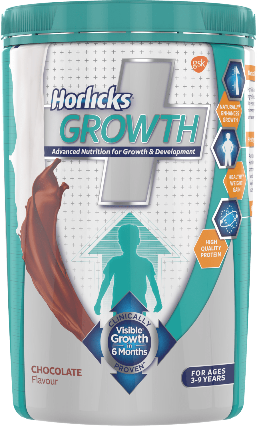 Horlicks Growth Plus – Health & Nutrition Drink (chocolate Flavor) 400gm Pet Jar