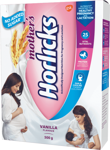 Mother's Horlicks - Health & Nutrition Drink (vanilla Flavor) 450gm Refill Pack