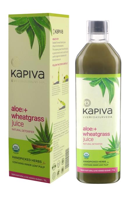 Kapiva Aloe + Wheat Grass Juice - 1l