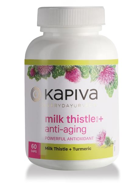 Kapiva Milk Thistle + Anti-aging Capsules - 60caps