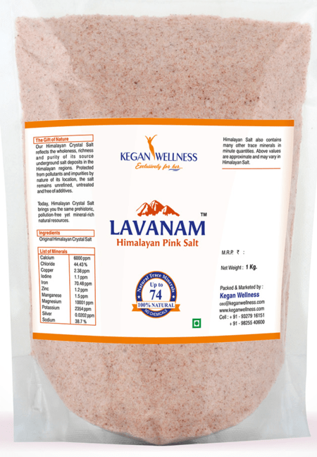 Kegan Wellness Lavanam-himalayan Pink Salt 1kg