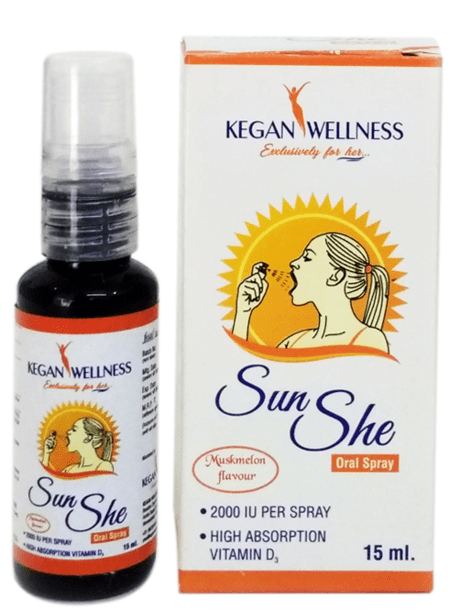 Kegan Wellness Sunshe-vitamin D3 Oral Spray(muskmelon Flavour) 15 Ml