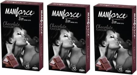 Manforce Wild Condoms Chocolate - Super Saver (3 X 10s)