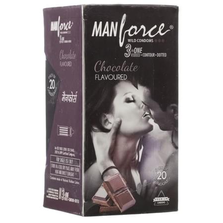 Manforce Wild Condoms Chocolate - Super Saver (2 X 20s)