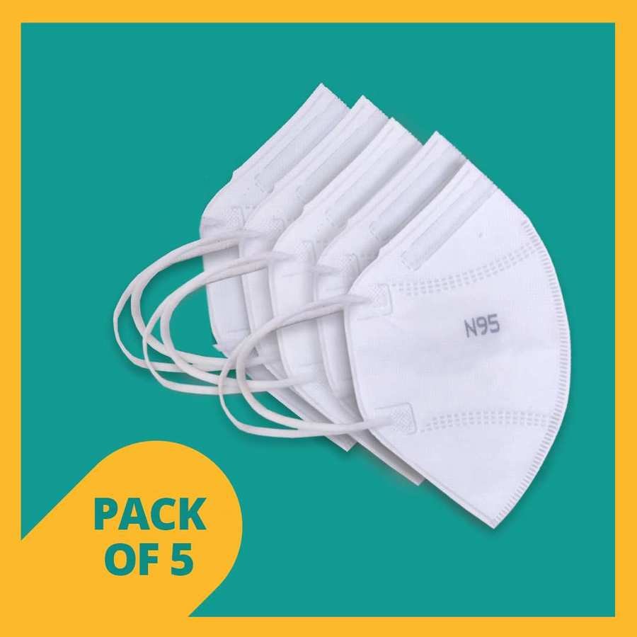Buy N95 Mask Pack Of 5 Online at flat 15 off PharmEasy