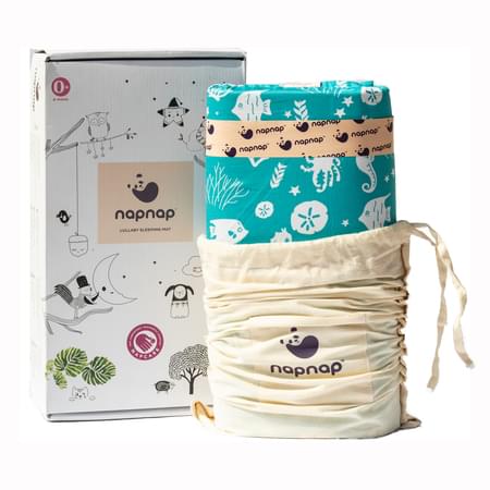 Napnap Portable Soothing Mat For New-borns And New Moms.- Aquamarine