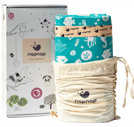 Napnap Portable Soothing Mat For New-borns And New Moms.- Aquamarine