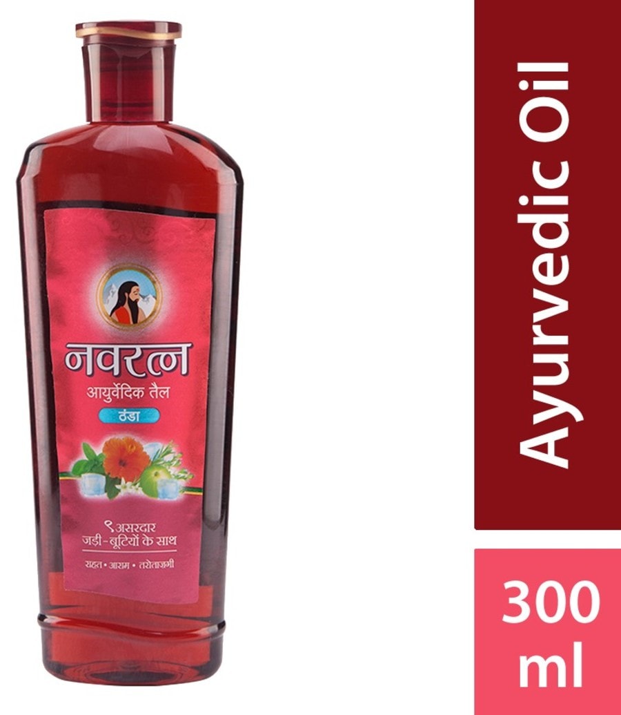 Buy Navratna Ayurvedic Cool Oil 300ml Online at flat 15 off PharmEasy
