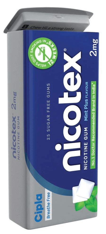 Nicotex Mint Plus 2mg Tin 25 Gums