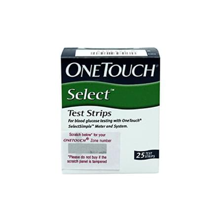 One Touch Select 25 Strips