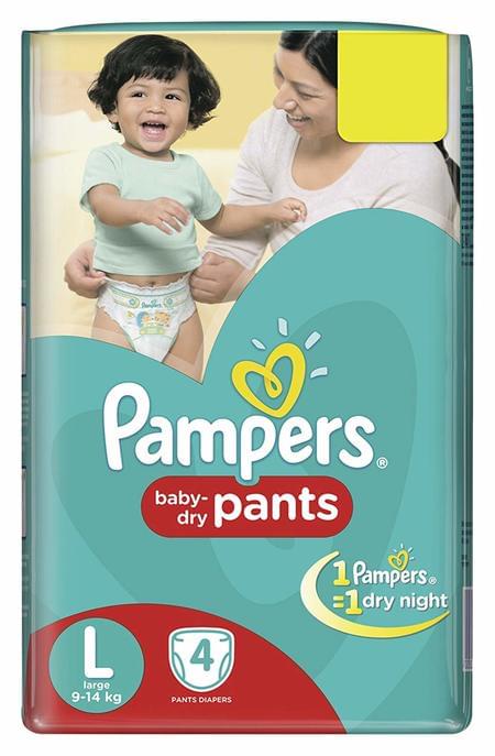 Pampers Diaper Pants Large 4 Pieces