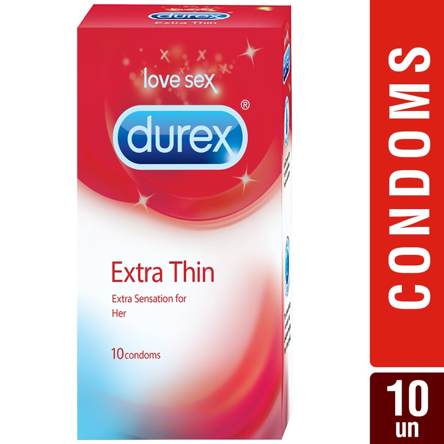 Durex Condoms, Extra Thin- 10 Pieces