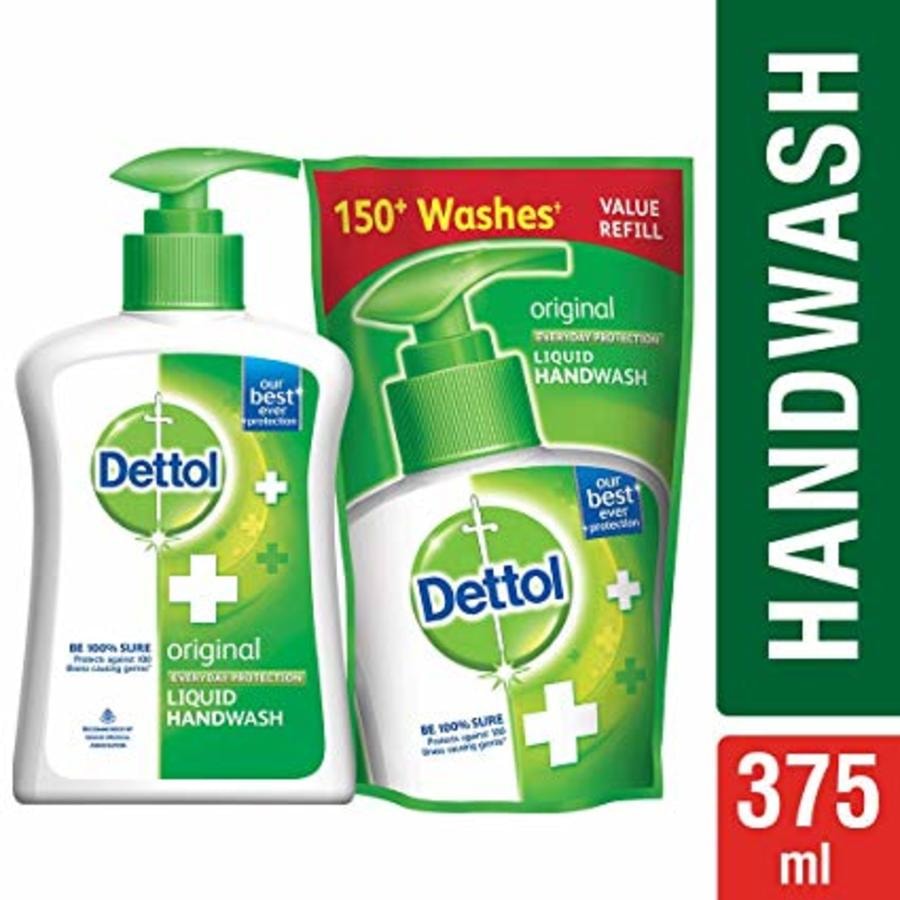 Dettol Skincare 200 Ml Pump + 175 Ml Refill (original)
