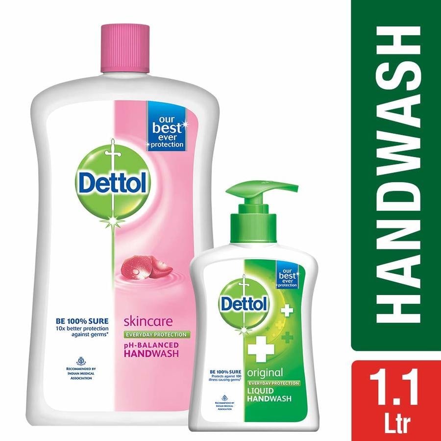 Dettol Skincare 900ml & Orginal 200ml Handwash Combipack 1's