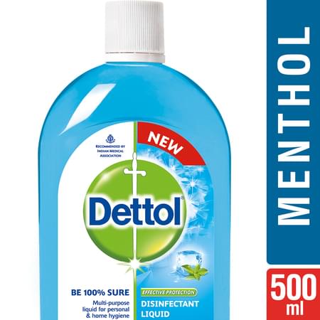 Dettol Disinfectant Multi-use Hygiene Liquid, Menthol Cool - 500 Ml