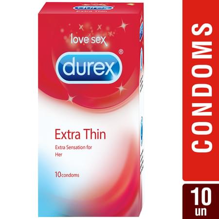 Durex Condoms, Extra Thin- 10 Pieces