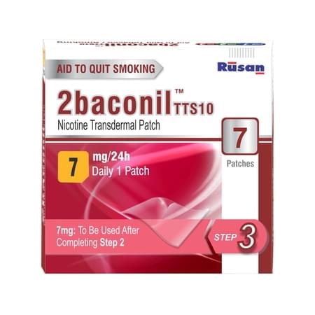 2baconil - 7mg Nicotine Patch For Quit Smoking/tobacco - Step 3