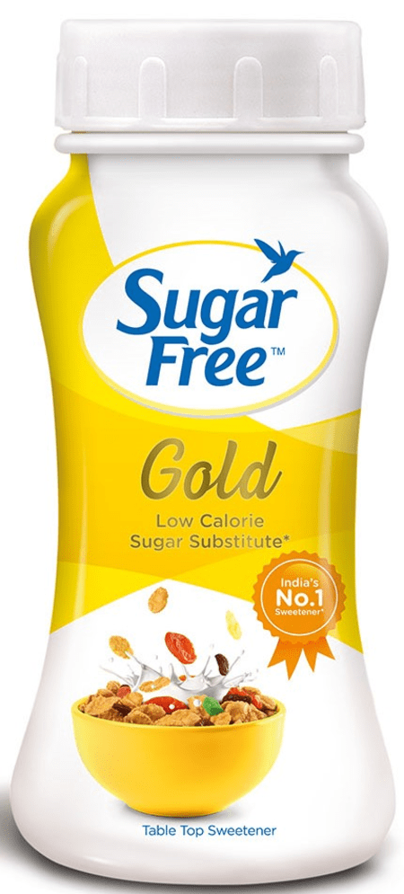Sugar Free Gold 100 Gm Conc. Powder Jar - Low Calorie Sweetener & Sugar Substitute