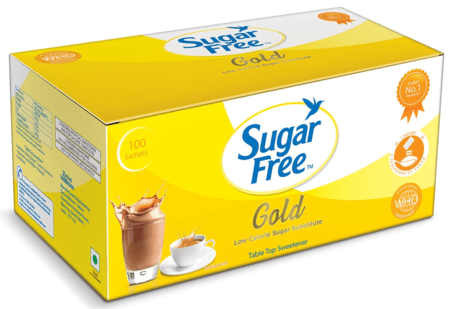 Sugar Free Gold 100 Sachets - Low Calorie Sweetener & Sugar Substitute