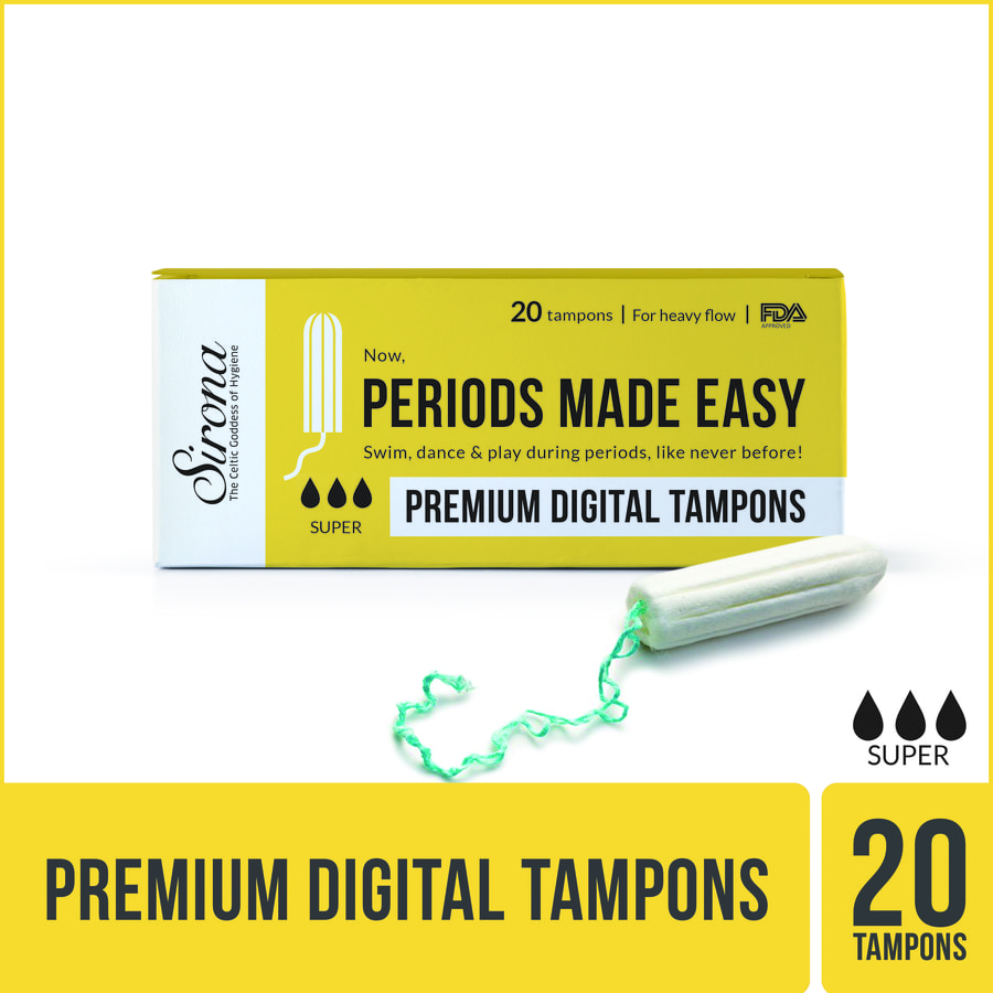 Buy Sirona Fda Approved Premium Digital Tampon (Heavy Flow) 20 Tampon Online at flat 15 off