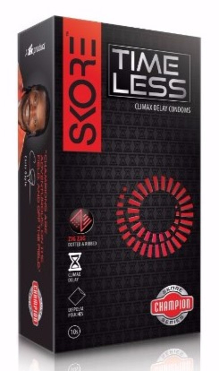 Skore 3d Champion Time Less - Climax Delay Condoms Pack Of 10