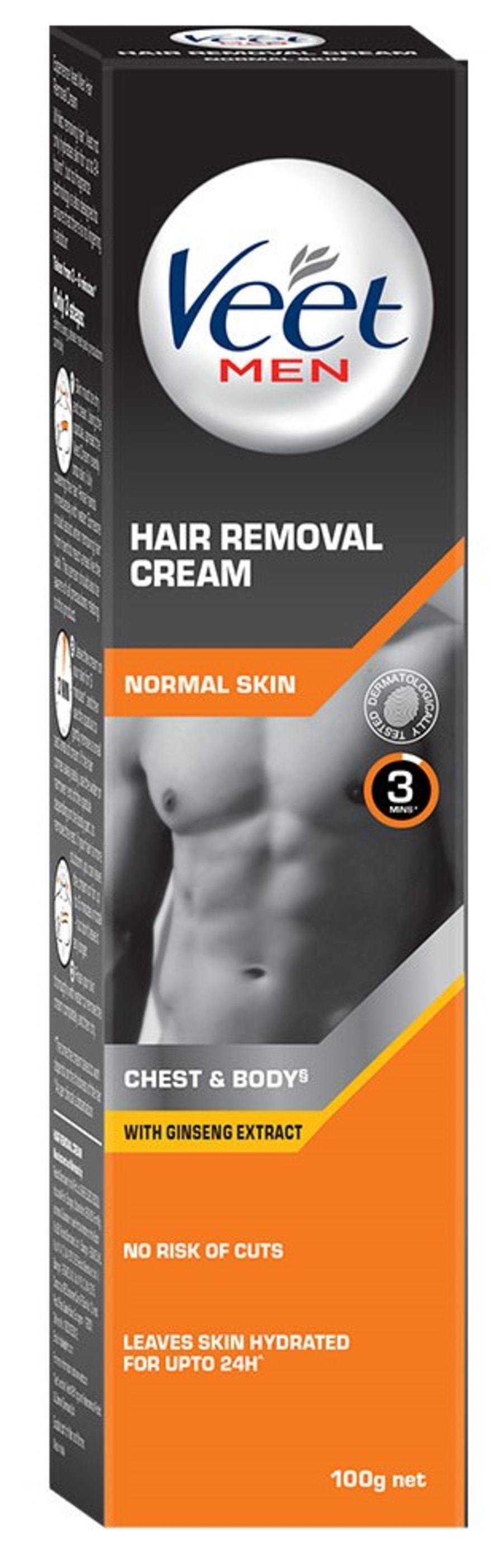Buy Veet Hair Removal Cream For Men Normal Skin 100gm Online At